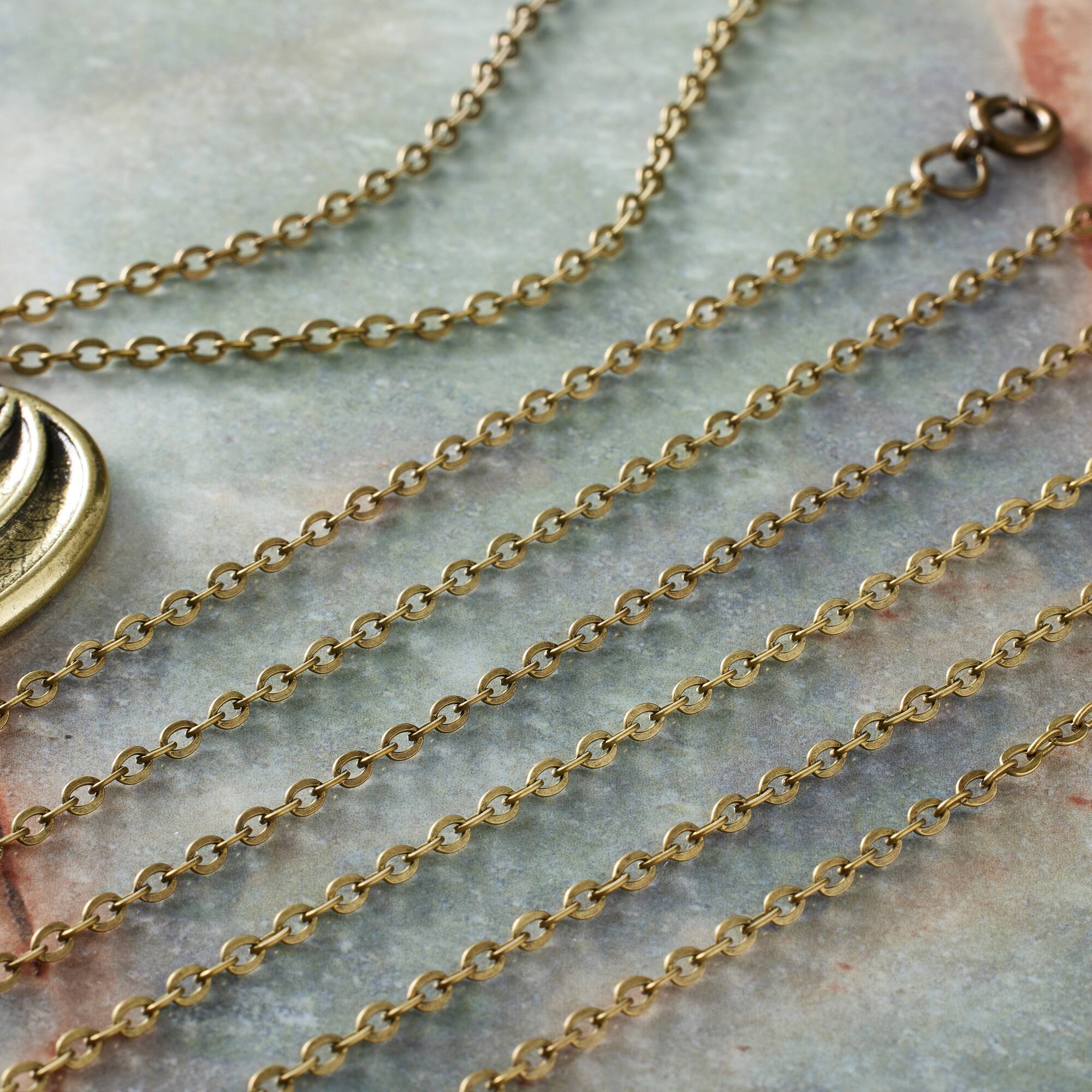 18" Antique Gold-Plated Chain by Bead Landing™